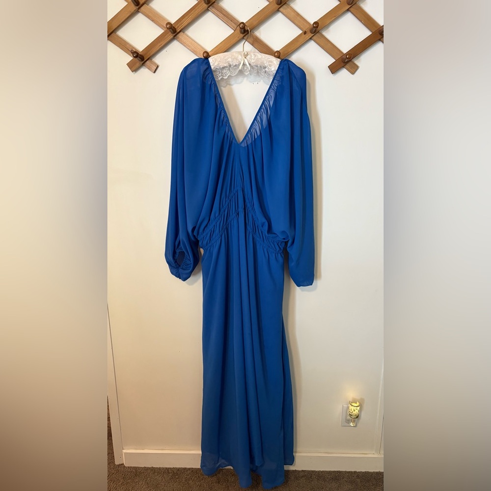 Elegant Blue Women's Dress